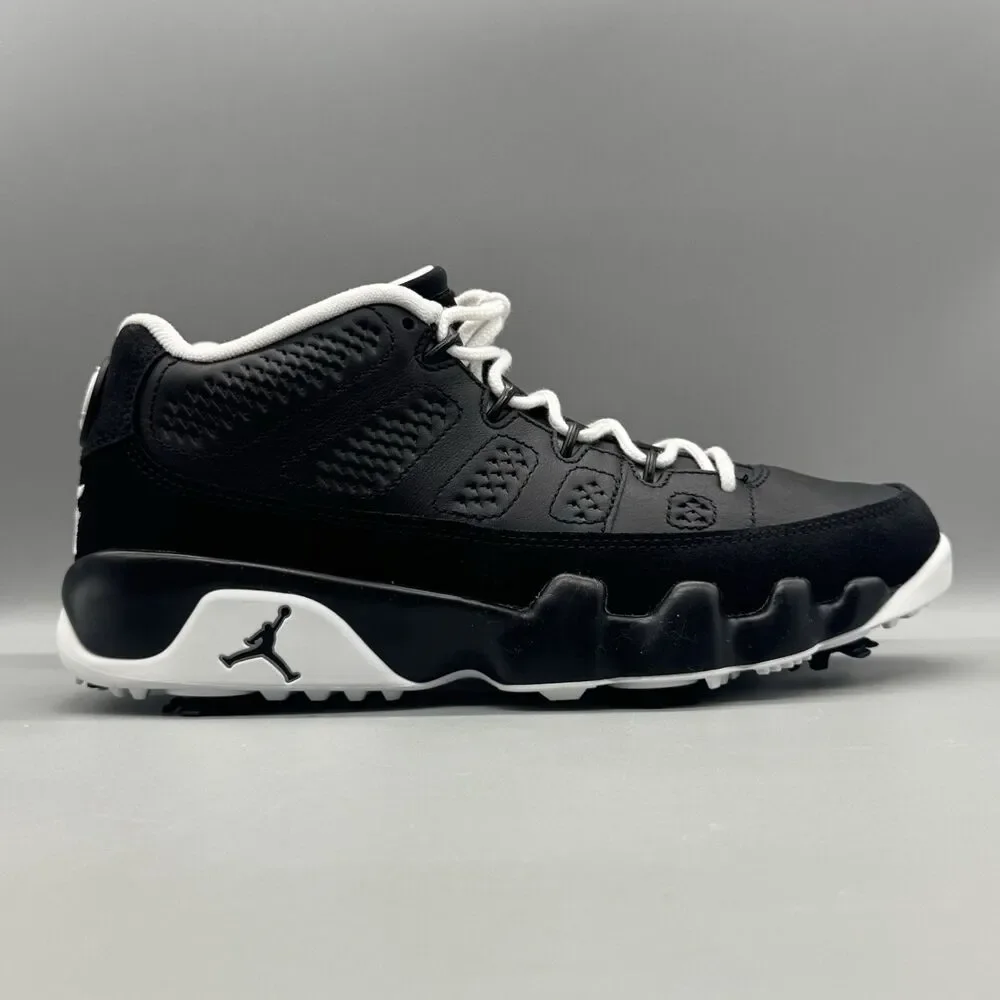 Air Jordan 9 Low “Barons” Golf Shoes Black White FN6930-001 Men's Size 8 NEW